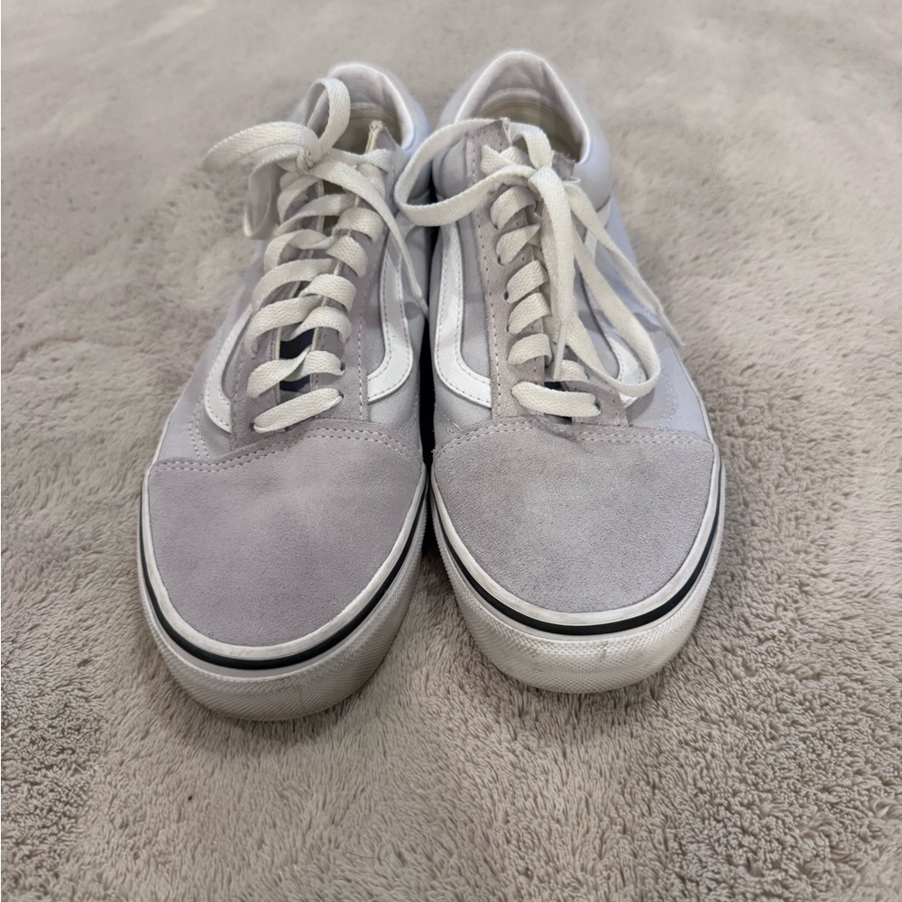 Vans White and Gray Skater Sneakers Men’s  size 7.5  Women’s size 9 - Picture 5 of 9